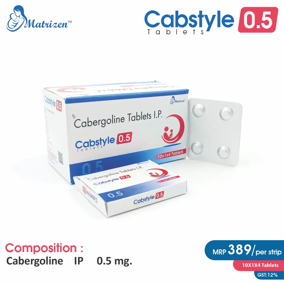 Cabergoline 0.5mg Tablet at Best Price in PCD Pharma Franchise for Dopamine Agonist and Hyperprolactinemia, Hormonal Therapy.